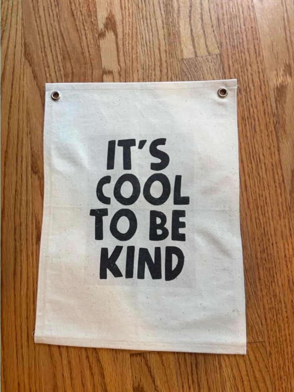 It's Cool to Be Kind Canvas Wall Hanging - Sign